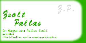 zsolt pallas business card